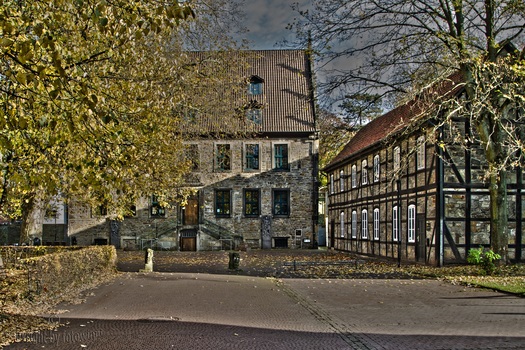 Stadthagen/Nds - Landsbergscher Hof mit Stadtarchiv und alter Bücherei