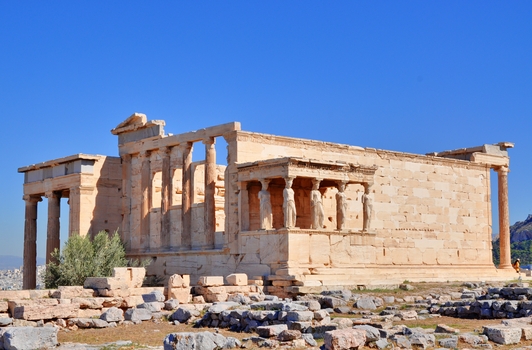 Erechtheion Tempel  mit Karyatidenvorhalle / Akropolis / Athen